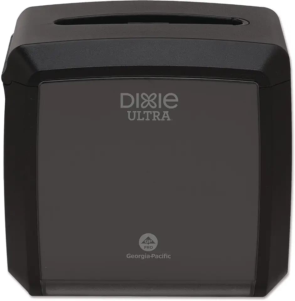 Georgia-Pacific Dixie Ultra Tabletop Interfold Napkin Dispenser by GP PRO (Georgia-Pacific), Black, 54527A, Holds 275 Napkins, 7.600” W x 6.100” D x 7.200” H