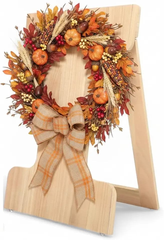 27 x 12'' Wood Wreath Easel Stand Holder Board for Making Wreaths Crafting