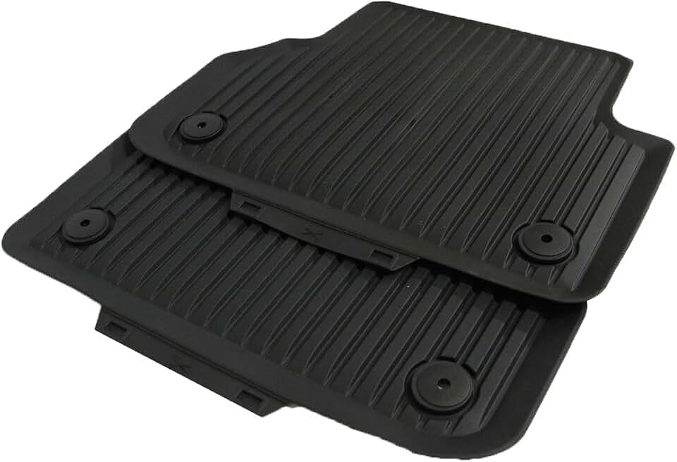 Audi 8W0061511041 Allwetterfußmatten Hinten, Schwarz, 2 Stück