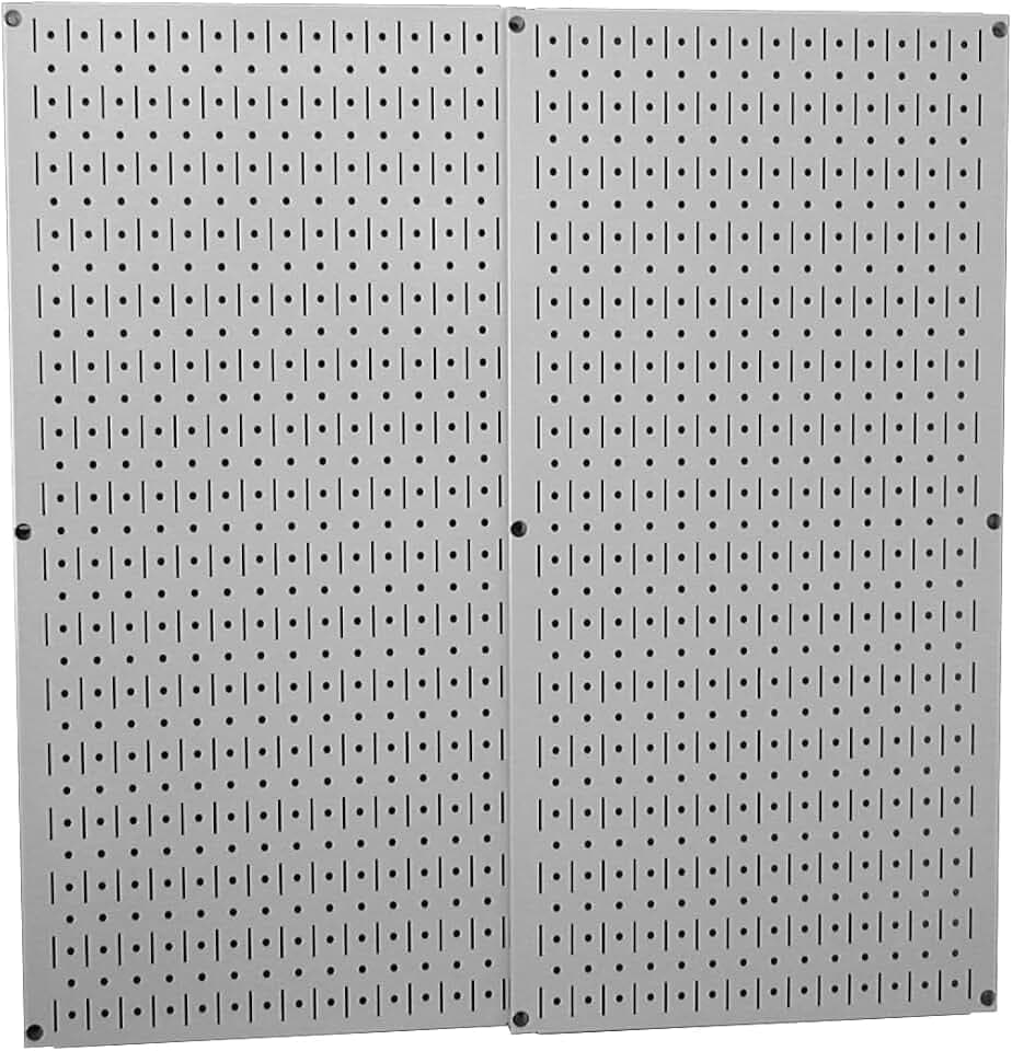 Wall Control 30-P-3232G Gray Metal Pegboard Pack