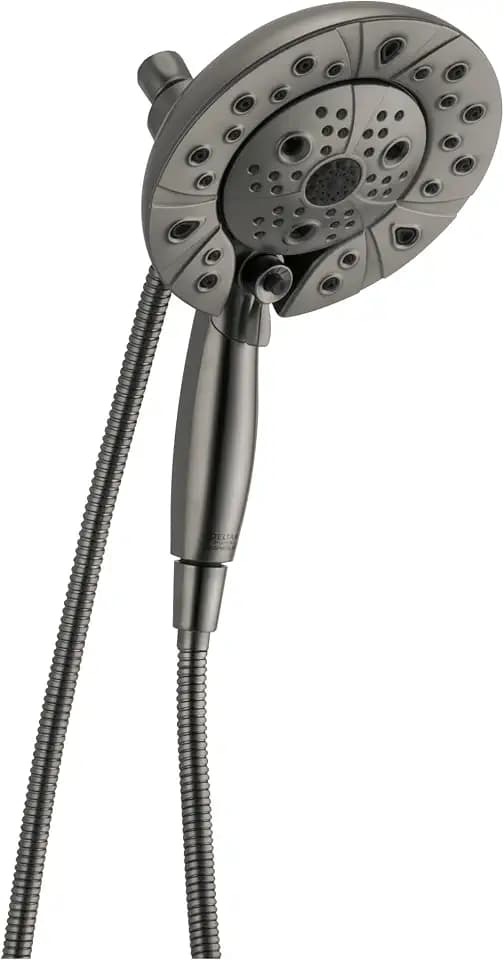 Delta FAUCET 58480-KS-PR25-PK Universal Showering Components Combo, Lumicoat Black Stainless, 2.5 GPM Water Flow