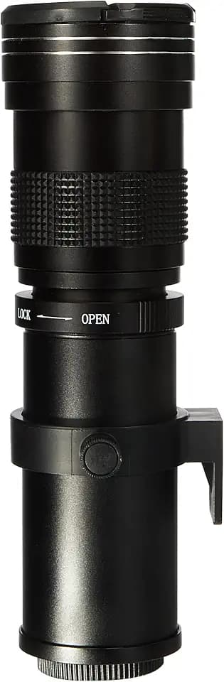 Hersmay 420-800mm F/ 8.3-16 Zoom Super Telezoom Objektiv Zoomobjektiv Teleobjektiv für Nikon D7500 D850 D3400 D7200 D5300 D3000, D3100, D5600, D5000, D700, D300, D600, D800 D750 DSLR Kameras