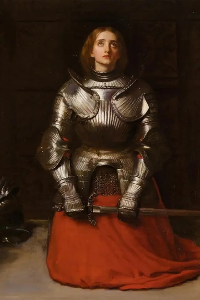ART.COM Wall Art Print Joan of Arc by John Everett Millais, 24" x 36"