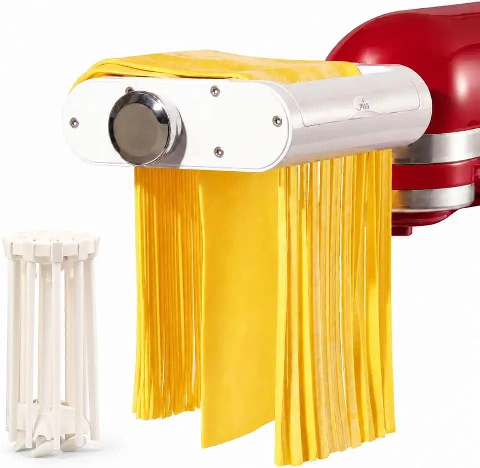 Antree 3 in 1 Pasta Attachment for KitchenAid Stand Mixers with Drying Rack