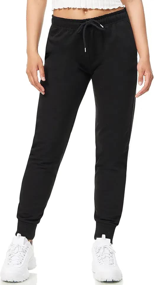 ROSS CAMP Jogginghose Damen - Sporthose Frauen Baumwolle, Trainingshose Fitness High Waist, Sweatpants Slim Fit Freizeithose Lang, Jogging Hose Laufhosen Modern