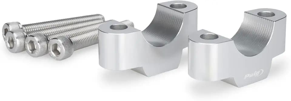 Puig 22037P Lenkerklemmen CNC-gefräst, Silber