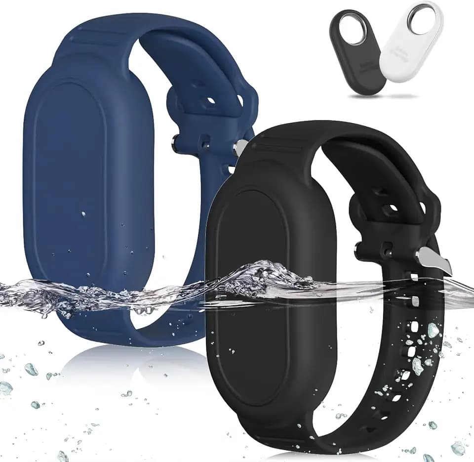 GPS Tracker Armband für Samsung, Weiches Silikon GPS Tracker Verstecktes wasserdichtes Armband, Das verstellbare Band ist mit dem Samsung Galaxy SmartTag2 (2023) kompatibel