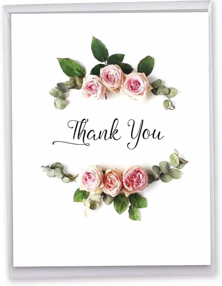 NobleWorks Best Card Co Jumbo Thank You Card 1-Pack w/Envelope J4175ATYG