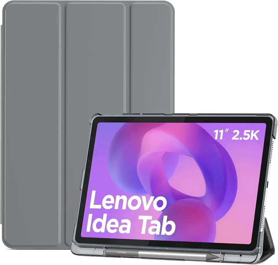 ProCase Hülle für 11'' Lenovo Idea Tab 2025, Schutzhülle Case Smart Cover- Grau