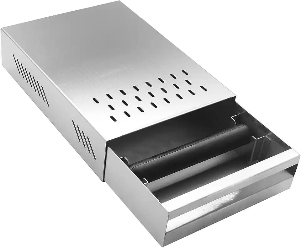 DIBTSA Espresso Knock Box Drawer, 2.5L Capacity Stainless Steel Detachable Coffee Ground Knock Container,For Home,Office,Restaurant and Coffee Shop (Silver)