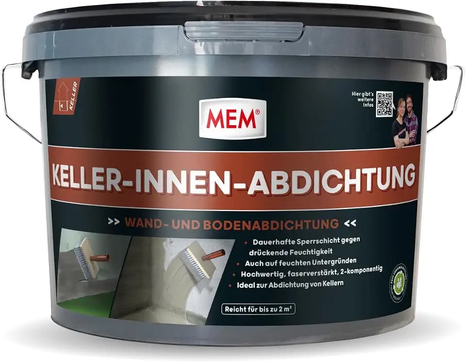 MEM Keller-Innen-Abdichtung Grau/Weiß – 5 kg
