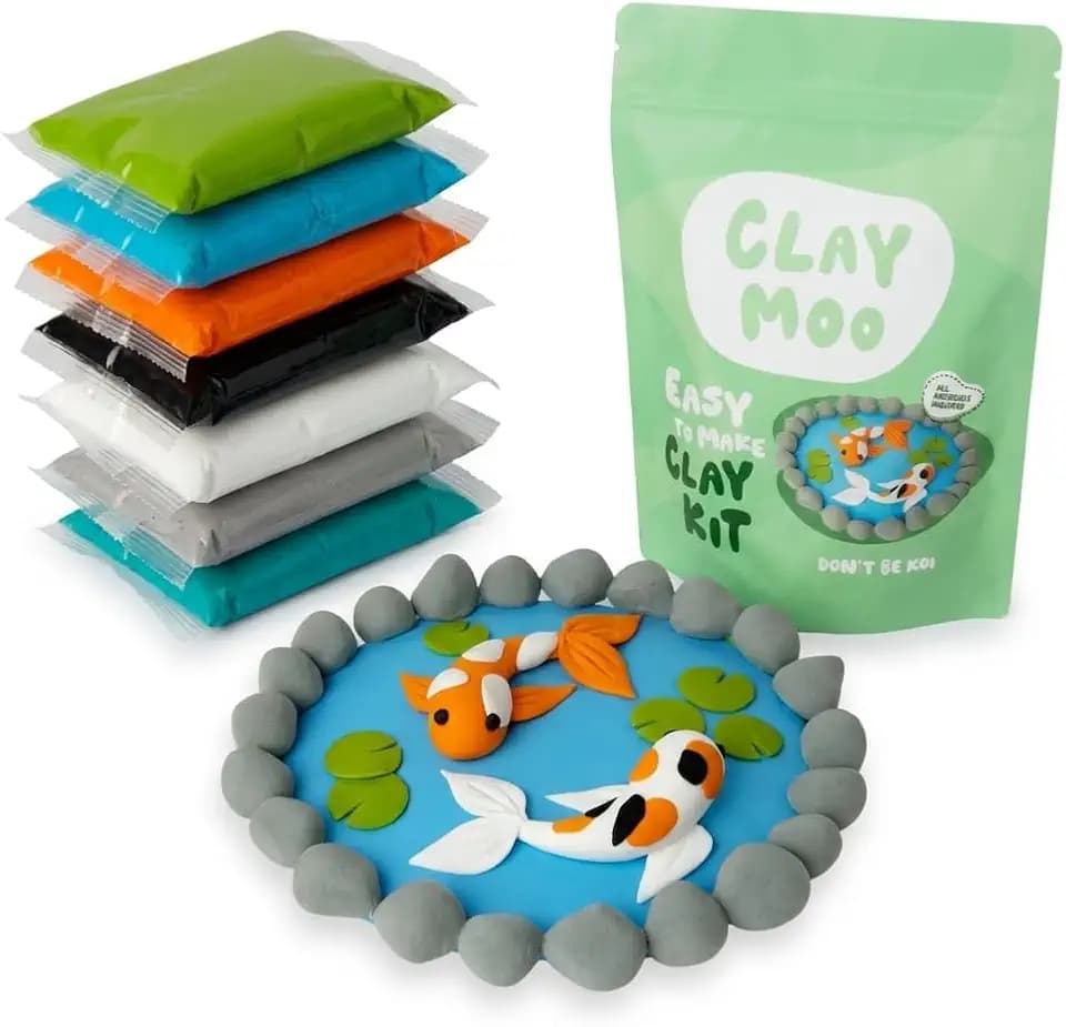 Koi Fish Clay Kit – Air Dry Foam Clay Craft for Adults & Teens