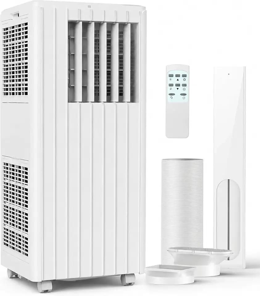 IDEALHOUSE 8,000 BTU Portable Air Conditioners, White