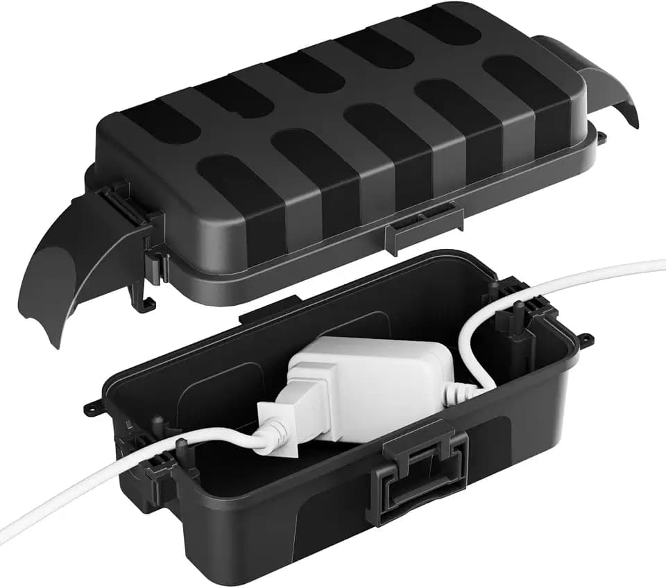 FLEMOON IP55 Medium Outdoor Electrical Box Waterproof, for Outdoor Plug