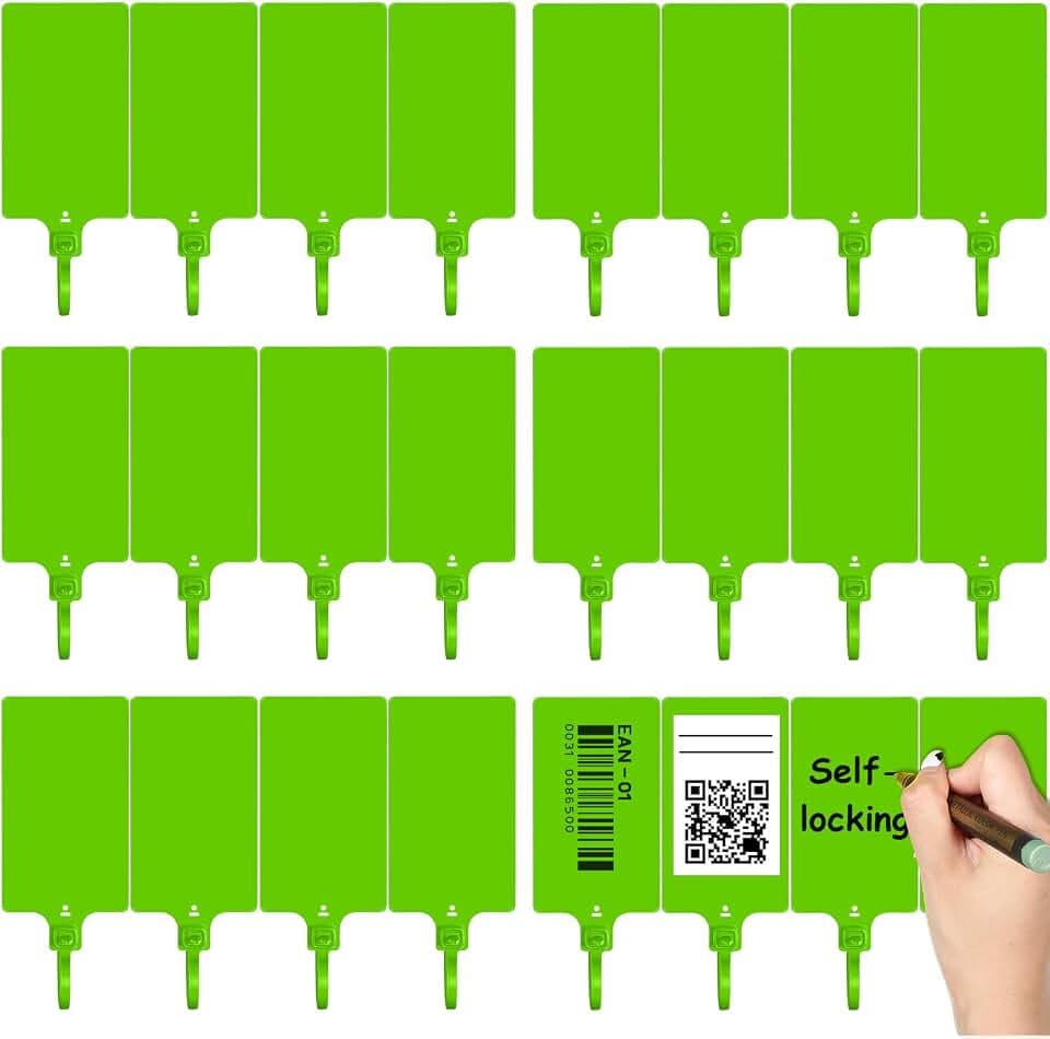 Youyole 200pcs Plastic Seals Shipping Tags Logistics Use Big Sign Tie Large