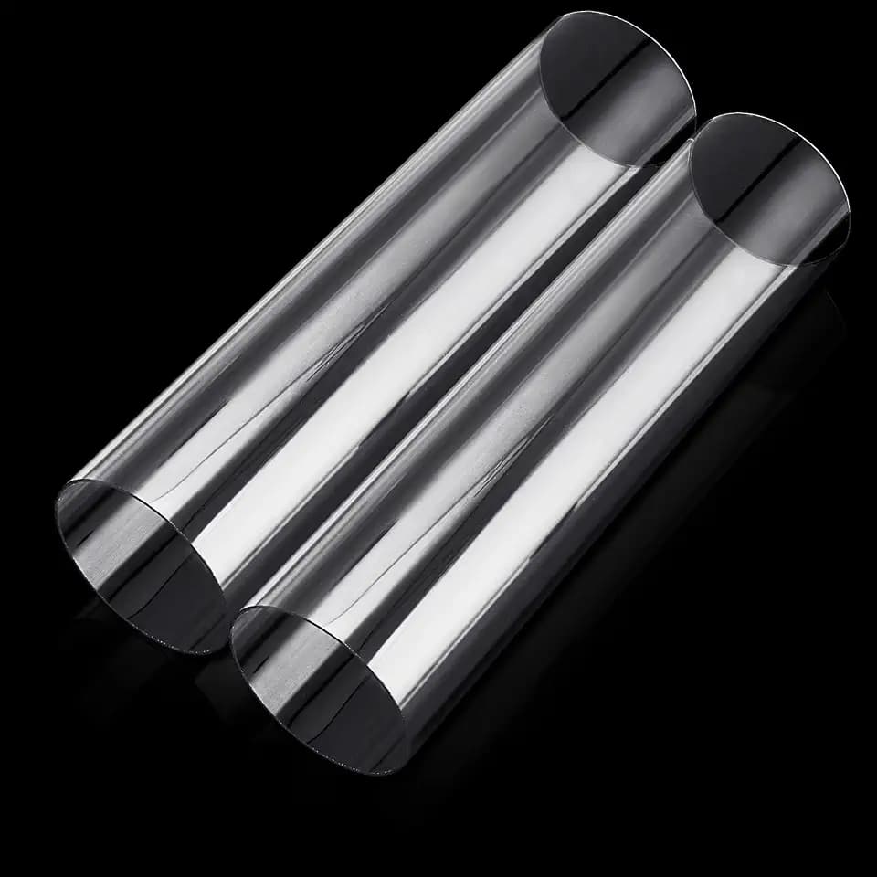 2PCS Acrylic Tube 4" (100mm) OD x 2mm Wall Thickness Clear Plastic Pipe Tube 15.5" Length Clear PVC Pipe Round Polycarbonate Tubing Chemical Resistant