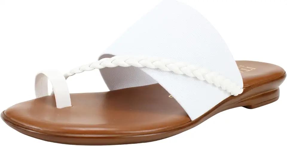 ITALIAN Shoemakers Women's Cari Low Braided Strap Sandal