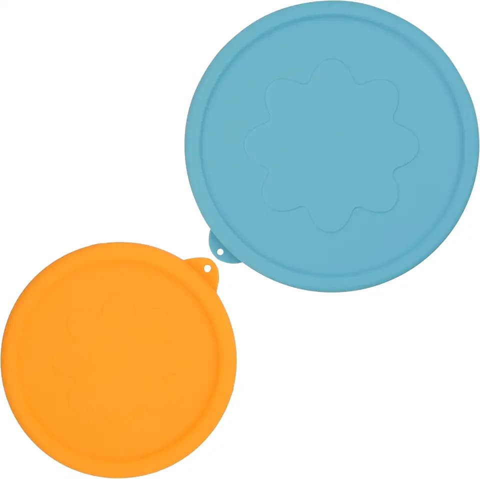 2 Packs Silicone Replacement Lids Only Fit for Pyrex 7401-S 3 Cup, 7402-S 6 Cup Sculpted Glass Mixing Bowls, Durable & Soft Covers, Reusable & Food Grade Silicone, Dishwasher & Microwave Safe