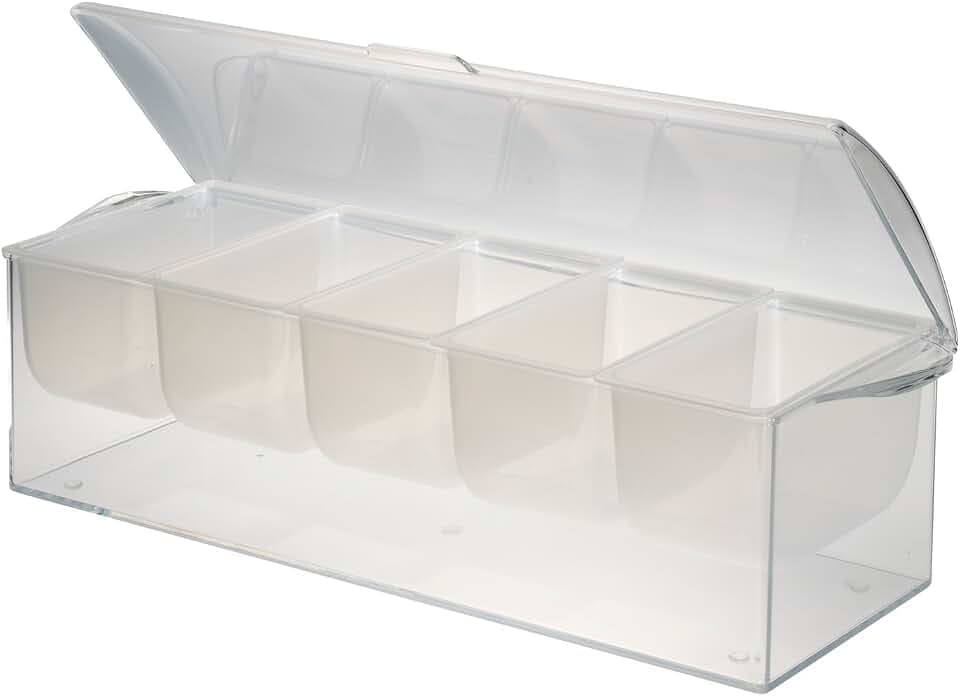 Jumbl Chilled Condiment Server with 5 Removable Containers.