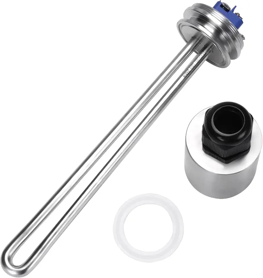 DERNORD 1.5 Inch (OD50.5mm) Tri-clamp Heating Element 120V 2000W Electric Water Heater High Watt Density