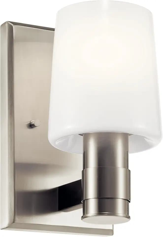 Kichler Adani 8.5" 1-Light Wall Sconce Light, Brushed Nickel