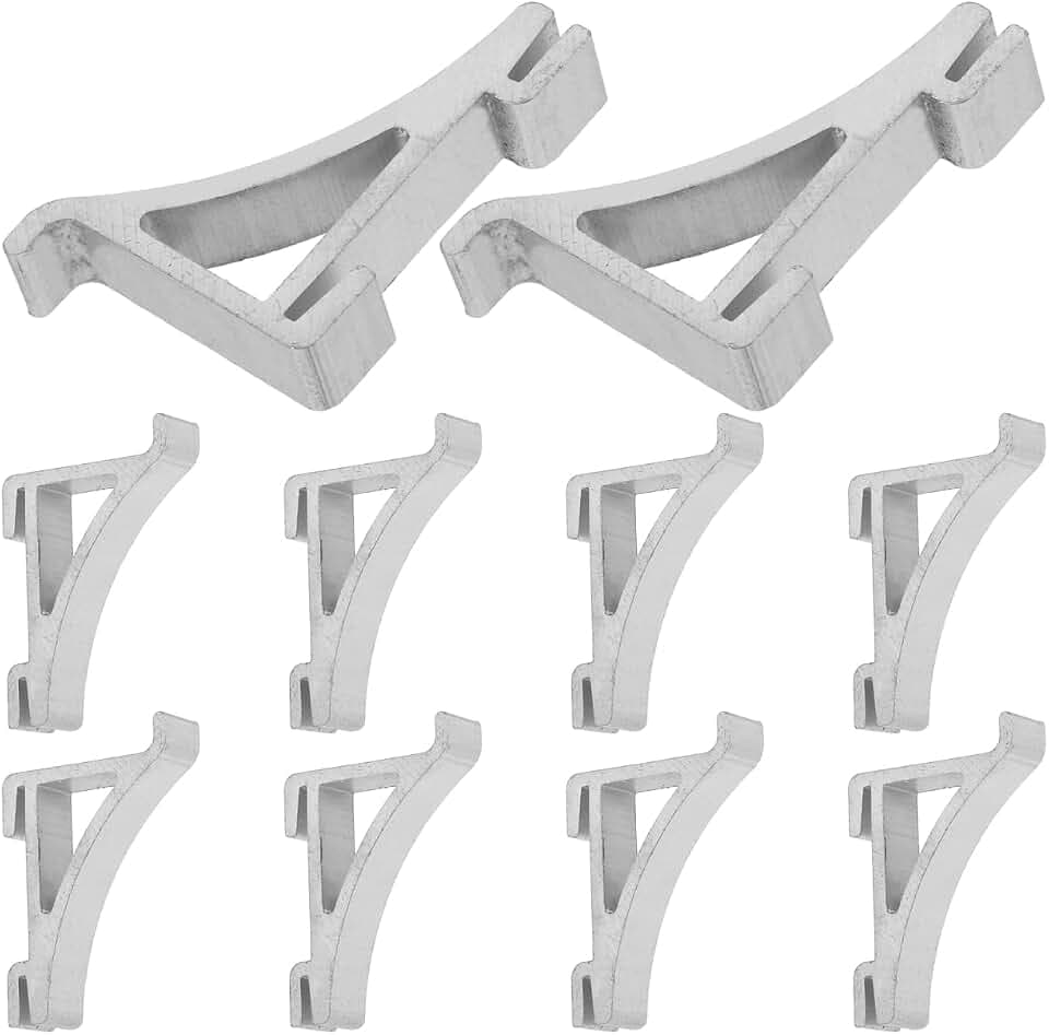 VANZACK 12 Pack Refrigerator Shelf Clips for Beverage Cabinet Adjustable Shelf Supports Freezer Rack Fixing Clips Cabinet Support Pegs for Cooler and Home Storage