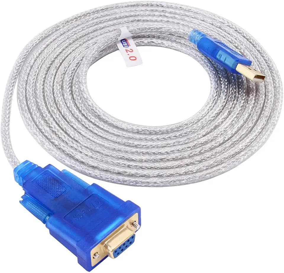 DTECH USB zu Seriell Adapter 3 m USB zu RS232 DB9 Buchsen Kabel