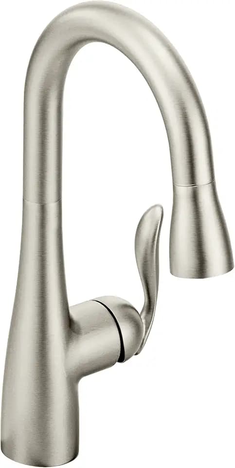 Moen Arbor Pulldown Bar Faucet with Reflex and Power Clean, 5995SRS