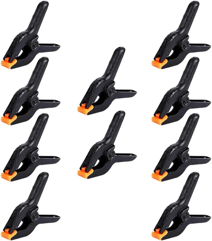 10 PCS 4.5 Inch Plastic Large Spring Clamps Backdrop Clips Heavy Duty Clips