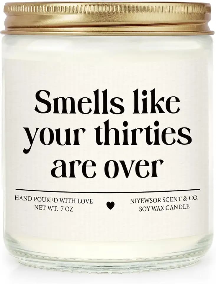 Niyewsor 40th Birthday Gifts Women Men, 40th Birthday Candle
