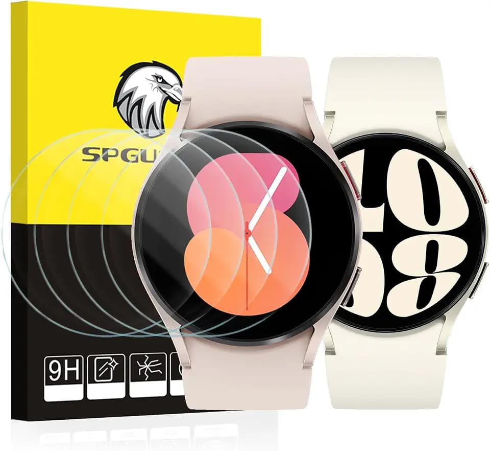 SPGUARD 4-Stück Schutzfolie für Samsung Galaxy Watch 8/7/FE/6/5/4 40mm