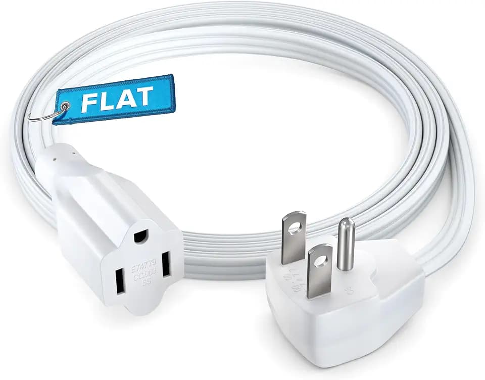 Maximm 4 Ft 14/3 AWG UL Certified Flat Plug Extension Cord, 1-Outlet