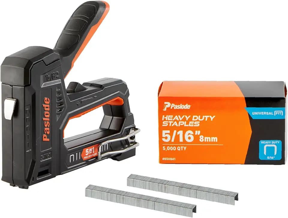 Paslode 5-in-1 Pro Manual Stapler Kit, with 5/16" 20-GA Staples