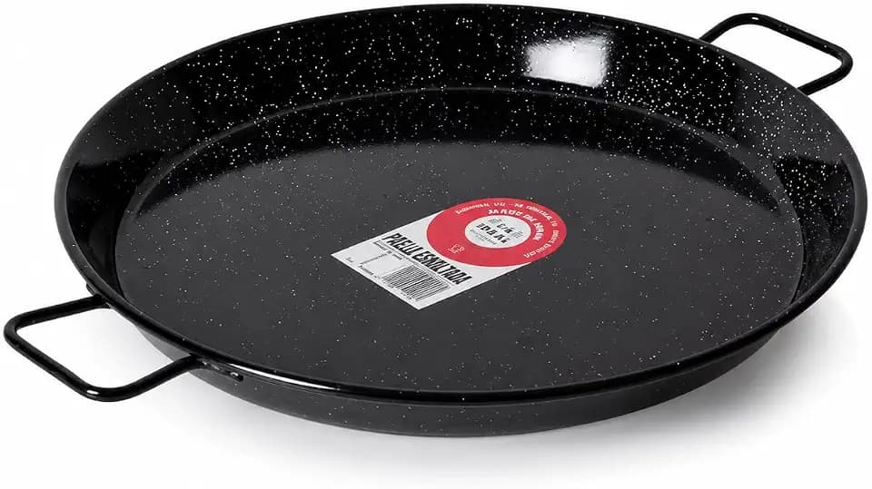 Garcima 22-Inch Enameled Steel Paella Pan, 55cm