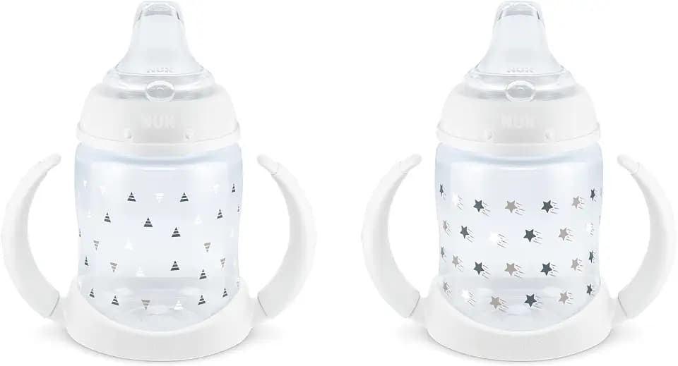 NUK Learner Cup, 6+ Months, Timeless Collection, Amazon Exclusive, 5 Oz, Pack of 2 – BPA Free, Spill Proof Sippy Cup