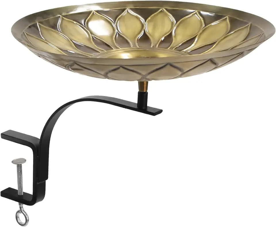 Achla Designs African Daisy Birdbath- Rail Mount Bracket