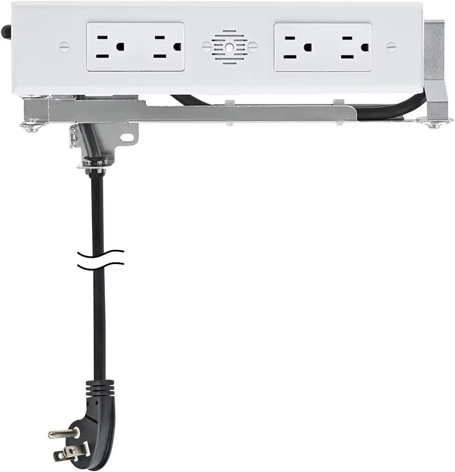 Docking Drawer Blade Duo in-Drawer Outlet, 4 AC, White