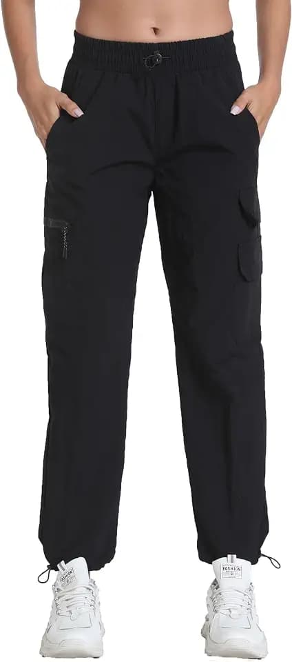 Women's Lightweight Hiking Joggers Cargo Pants with 5 Pockets Quick Dry