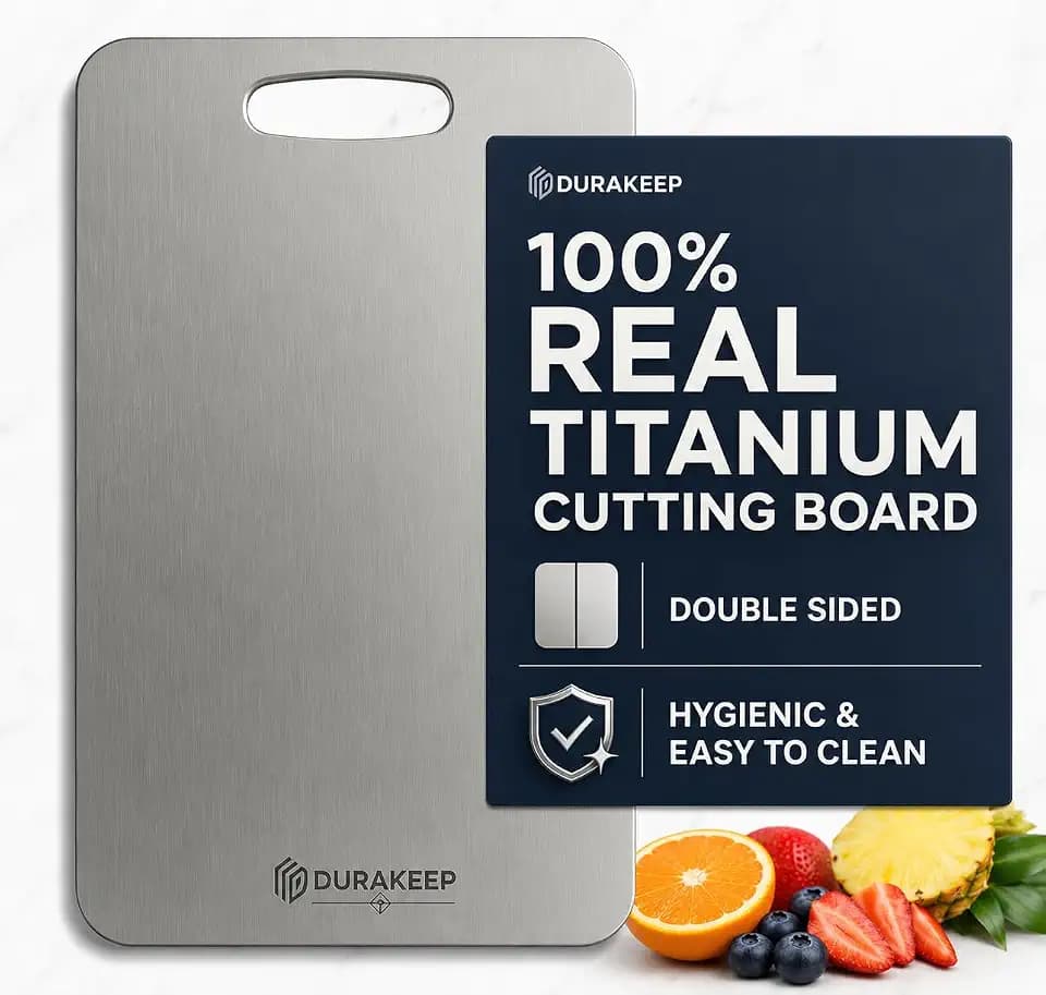 100% Titanium Cutting Board with Brushed DryFlow™ Finish, Medium