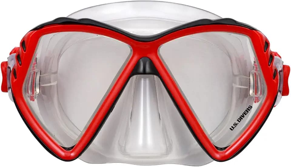 U.S. Divers Regal Jr Kids Snorkeling Mask - Adjustable 2-Window Mask, Leak-Free Customized Fit, Shatter-Resistant Fog Free Lens - Play Series | Unisex, Children