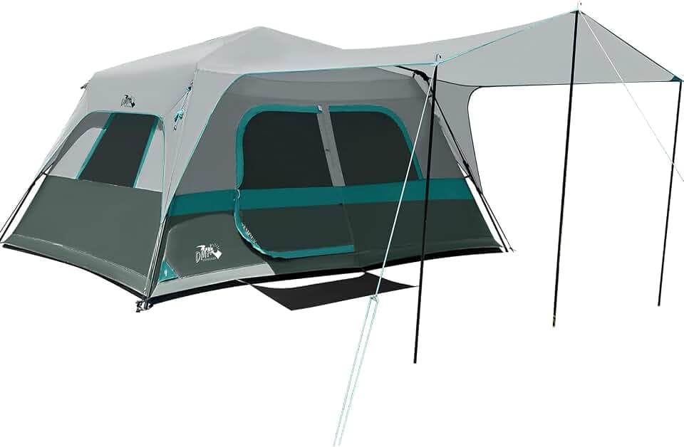 DMH OUTDOORS 8 Person Instant Tents for Camping with Porch Easy Setup 60s