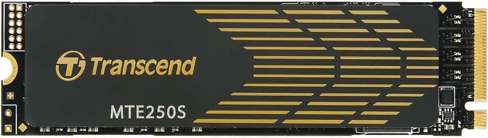 Transcend 1TB MTE250S PCIe 4.0 M.2 2280 SSD, 7200 MB/s, mit Kühlkörper