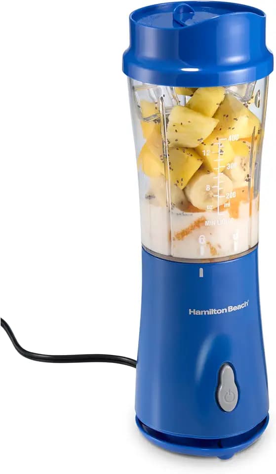 Hamilton Beach Portable Blender for Smoothies With 14 oz. Travel Jar
