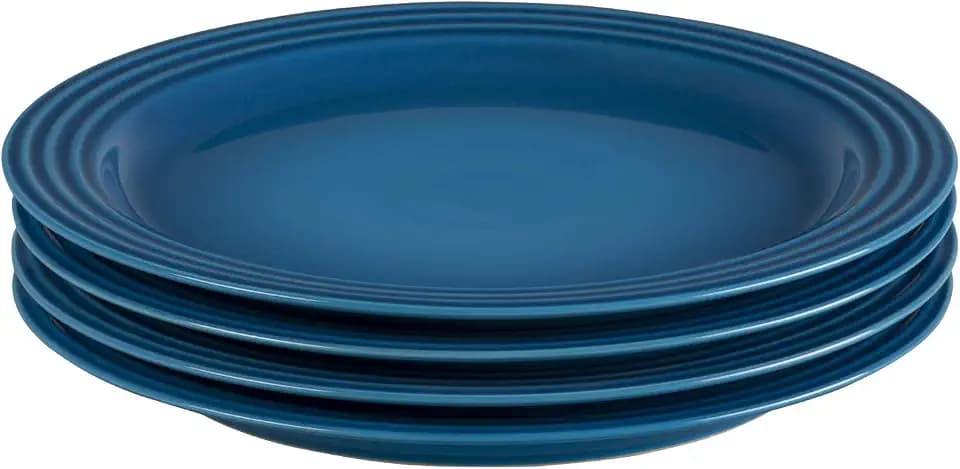 Le Creuset Stoneware Set of 4 Dinner Plates, 10.5" each, Marseille
