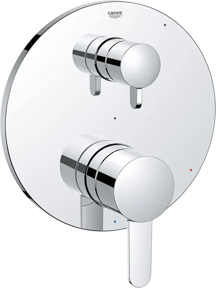 Grohe 29434000 Cosmopolitan Pressure Balance Valve Trim with 2-Way Diverter and Cartridge, Starlight Chrome