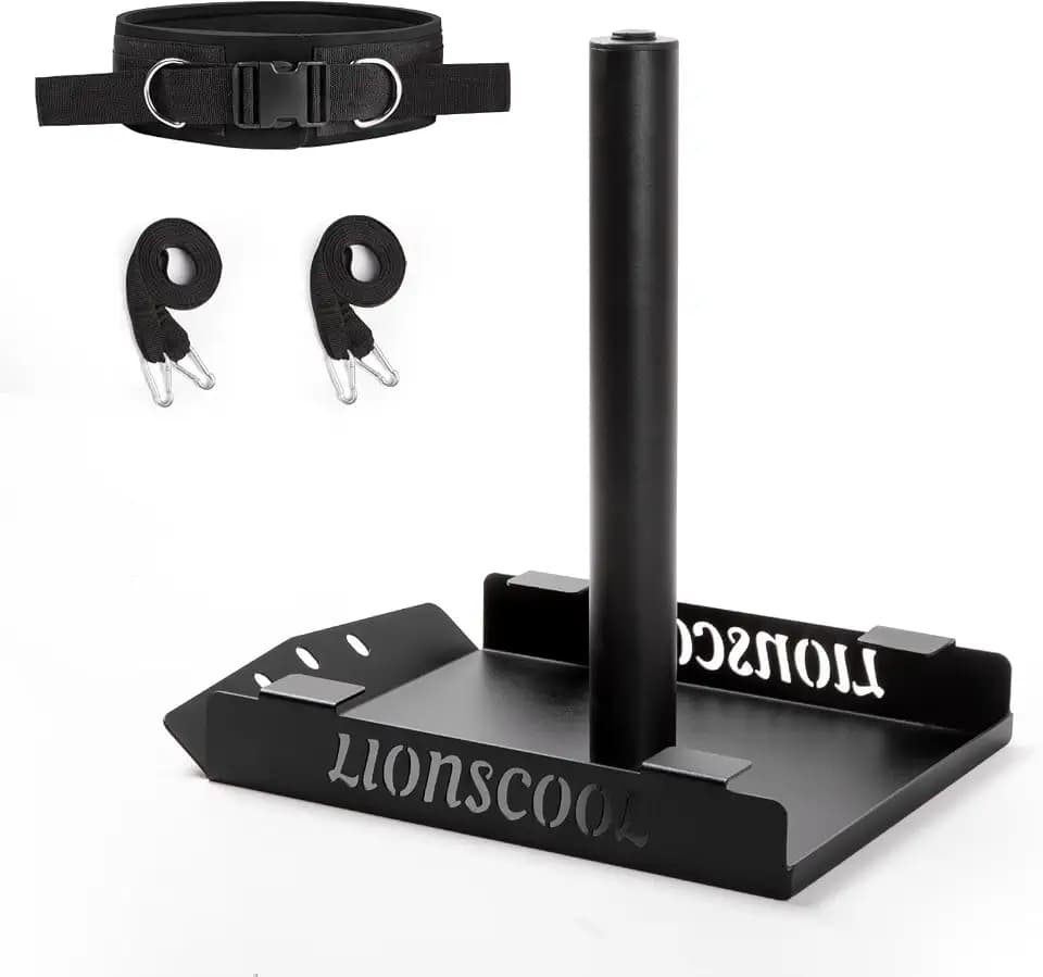 LIONSCOOL Weight Sled for Training, Speed and Strength Workout Sled with Pulling Belt or Harness