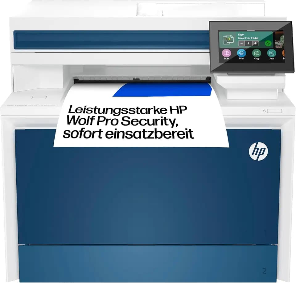 HP Color LaserJet Pro MFP 4302dw A4 Multifunktions-Farblaserdrucker, Automatischer beidseitiger Druck, Hohe Druckgeschwindigkeit, Bis zu 50.000 Seiten pro Monat, Wi-Fi, Wolf Pro Security