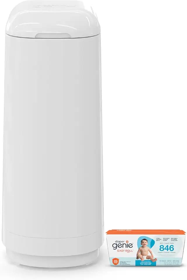 Diaper Genie Essence Diaper Pail with Easy Roll Refill (18 Bags)