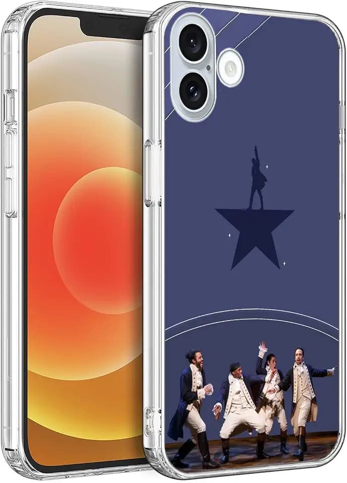 for iPhone 16 Case,Soft TPU Slim Clear Case,Wonderful-Hamilton-3
