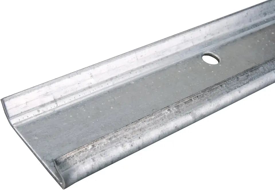 Knape & Vogt FAST-MOUNT Shelf Hang-Trak, 40 in, John Sterling Collection, Galvanized, Compatible with KV Brackets Only, 0111-40, Silver